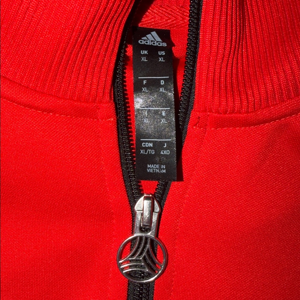Adidas Red and Black Track Jacket - Picture 3 of 3